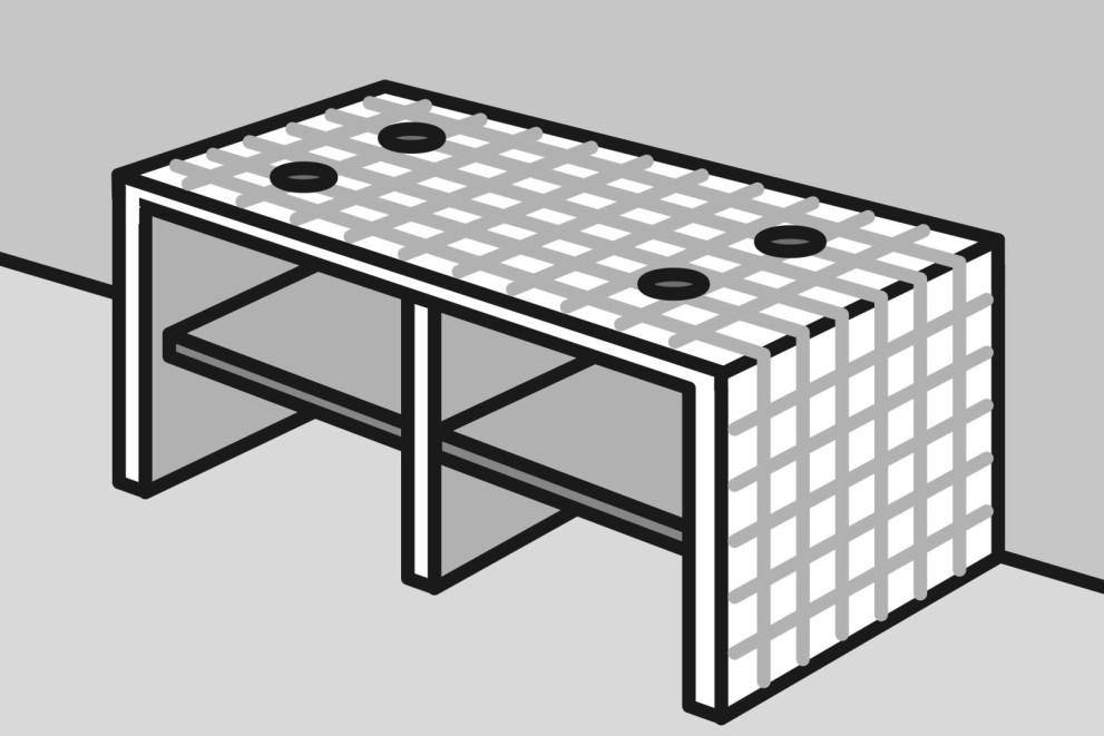  Ako vyrobiť stôl pod umývadlo zo stavebných dosiek 