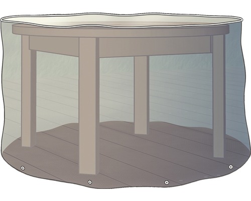 Ochranný obal na záhradný stôl Ø 125 cm, v. 75 cm