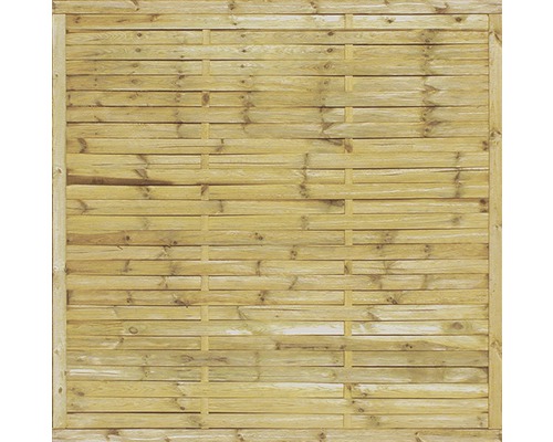 Drevený plot Solid lamelový 180 x 180 cm prírodný impregnovaný
