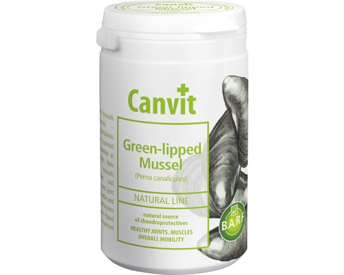 Doplnok stravy pre psov a mačky Canvit Green-Lipped Mussel 180 g-0