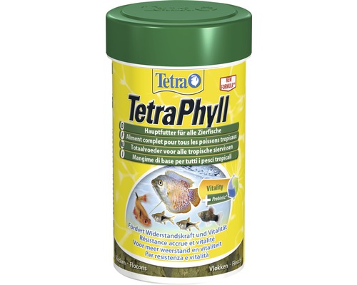 Vločkové krmivo pre ryby TetraPhyll 100 ml