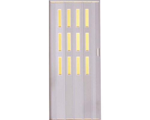 Zhrňovacie dvere Luciana Color Line presklené 73 x 200 cm biela