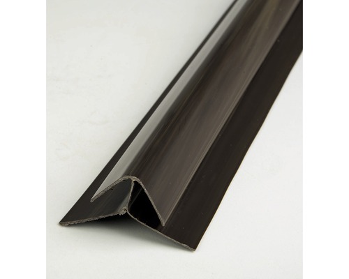 Profil pre plastové palubky rohový vonkajší 3000 x 26 x 26 mm tmavé drevo