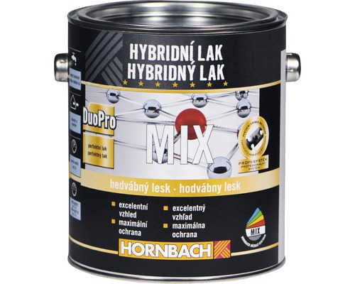 Hybridný lak Hornbach MIX hodvábny lesk, báza A 2 l-0