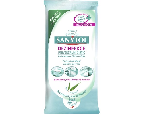 Dezinfekčné utierky Sanytol-0