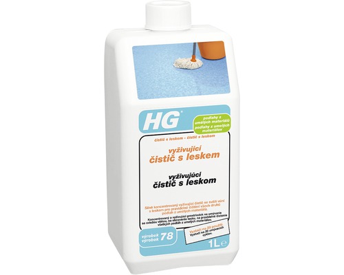 HG vyživujúci čistič s leskom na podlahy z umelých materiálov 1 liter