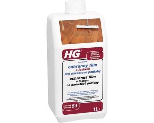 HG ochranný film s leskom na parketové podlahy 1 liter