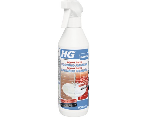 Odstraňovač vodného kameňa HG 3x silnejší penový 500 ml