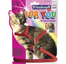 Postroj pre mačky Vitakraft s vodítkom mix farieb 1,2 m-thumb-0