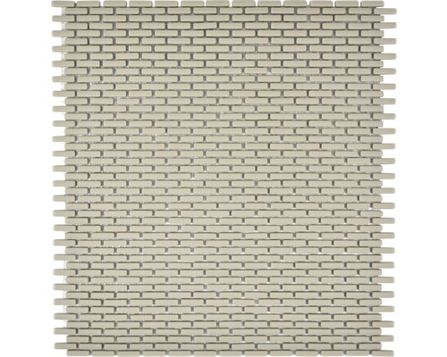 Sklenená mozaika CUBA B23C KRÉMOVÁ 27,5x29,7 cm