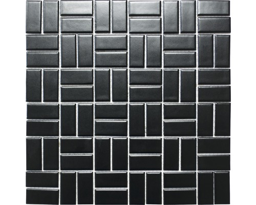 Keramická mozaika CWM 08BM čierna 30 x 30 cm