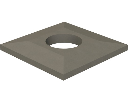 Komínová krycia doska EURO Single Stone betónová 500 x 500 mm Ø 200 mm
