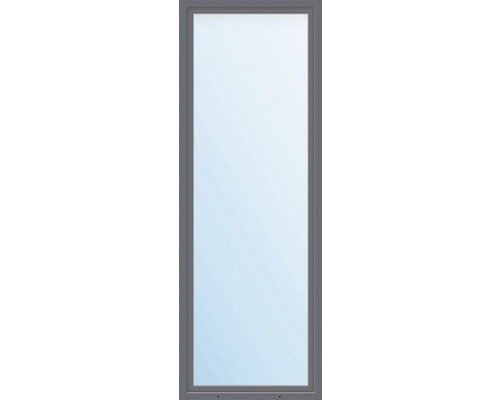 Plastové okno jednokrídlové ARON Basic biele/antracit 600 x 1600 mm DIN ľavé