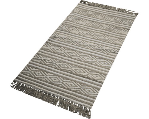 Tkaný koberec Diamant taupe šedá s hnedým nádychom 50x80 cm
