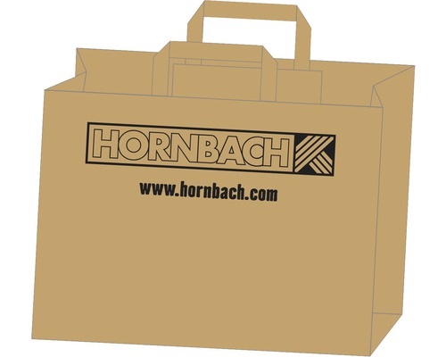 Papierová taška Hornbach 35x25x17 cm