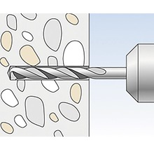 Hmoždinka pre skrutky s metrickým závitom Fischer M 6 S, 100 ks-thumb-1