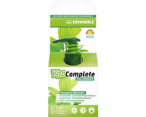 Hnojivo pre akvarijné rastliny Dennerle V30 Complete 50 ml pre 1600 l