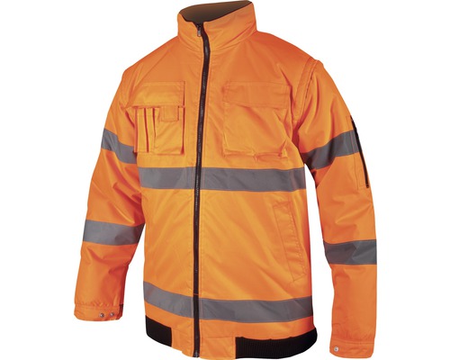Reflexná bunda HOWARD oranžová XL-0