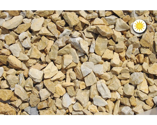 Kamenná drvina Flairstone mramorová 16–25 mm zlatý oker balenie 25 kg