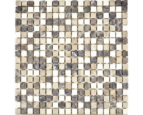 Mozaika z prírodného kameňa MOS 15/95 30,5x30,5 cm béžová/hnedá