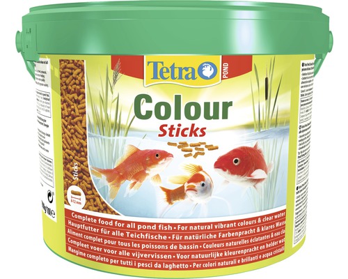 Krmivo pre jazierkové ryby Tetra Pond Colour 10 l + ZADARMO Algofin 250 ml