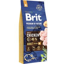 Granule pre psov Brit Premium by Nature Adult M 15 kg-thumb-0