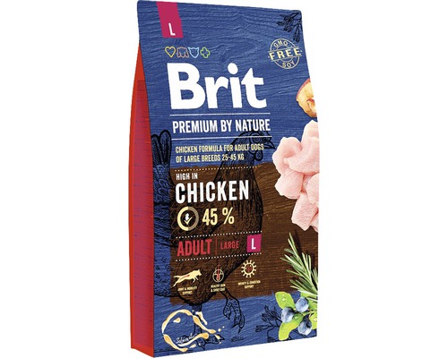 Granule pre psov Brit Premium by Nature Adult L 8 kg