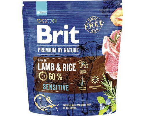 Granule pre psov Brit Premium by Nature Sensitive 1 kg-0