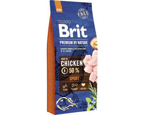 Granule pre psov Brit Premium by Nature Sport 15 kg