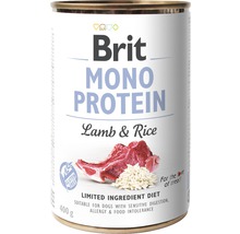 Konzerva pre psov Brit Mono Protein Lamb & Rice 400 g-thumb-0