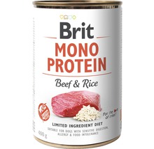 Konzerva pre psov Brit Mono Protein Beef & Rice 400 g-thumb-0