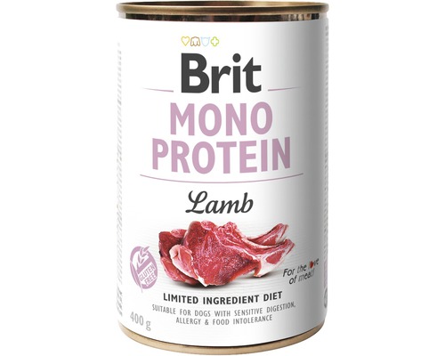 Konzerva pre psov Brit Mono Protein Lamb 400 g-0