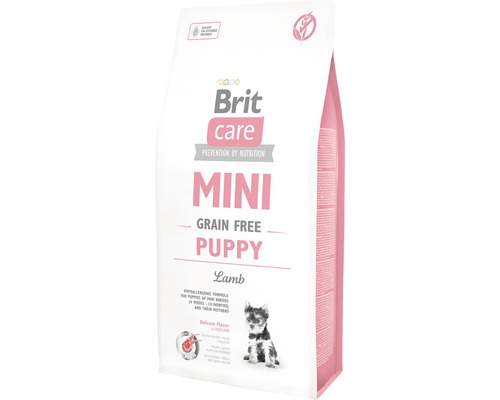 Granule pre psov Brit Care Mini Grain Free Puppy Lamb 7 kg