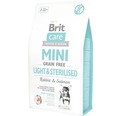 Granule pre psov Brit Care Mini Grain Free Light & Sterilised 2 kg