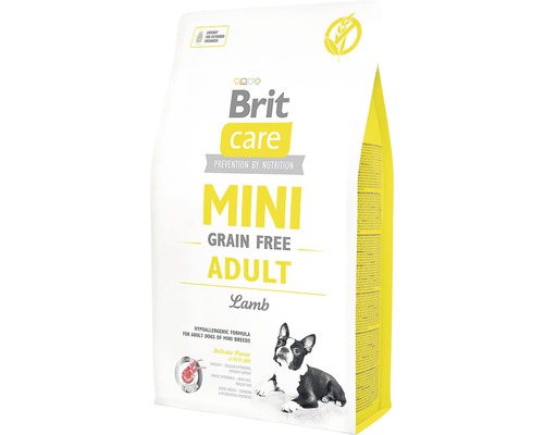 Granule pre psov Brit Care Mini Grain Free Adult Lamb 2 kg-0