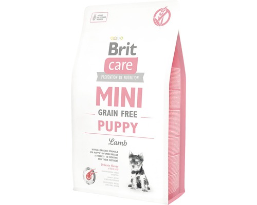 Granule pre psov Brit Care Mini Grain Free Puppy Lamb 2 kg