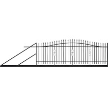 Brána posuvná POLBRAM Emily 4 x 1,5 m ľavá RAL 9005-thumb-0