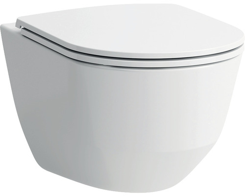Závesné WC set LAUFEN Pro bez splachovacieho kruhu biela vč. WC dosky H8669570000001
