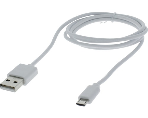 Dátový kábel MICRO USB VIN 1m biela