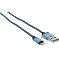 Dátový kábel MFI 8 PINS 2,5 m modrá