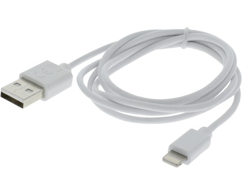 Datový kábel USB/8 pin MFI 1m biely