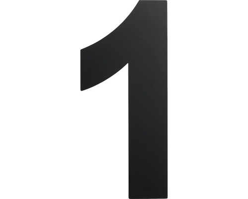 Domové číslo "1" čierne, výška 15 cm