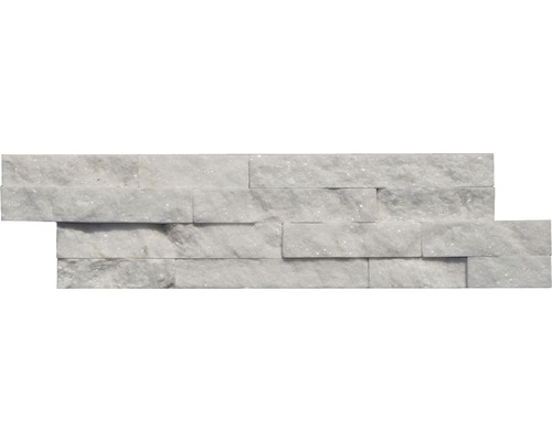 Obkladový kameň QUARZIT biely 10x40 cm