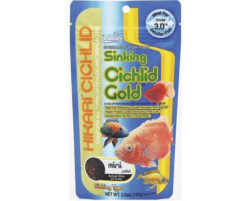 Krmivo pre cichlidy Hikari Cichlid Gold Sinking Mini 100 g