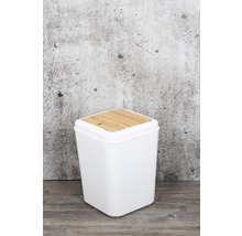 Odpadkový kôš Form & Style biela/bambus-thumb-2