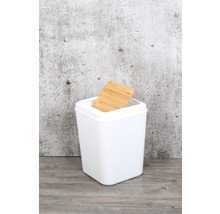 Odpadkový kôš Form & Style biela/bambus-thumb-3