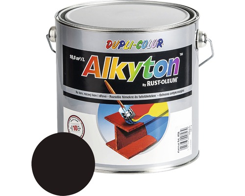 Farba na kov Alkyton lesk 2,5 l čokoládová hnedá