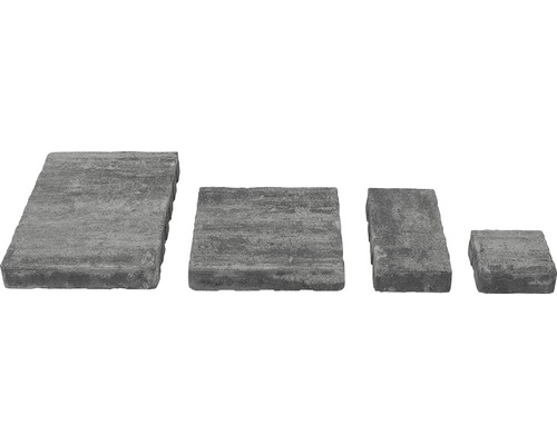 Betónová dlažba Suprema sivo-čierna 6 cm