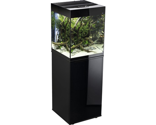 Skrinka pod akvárium Aquael Glossy Cube lesklá čierna 50x50x90 cm