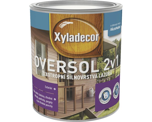 Lazúra na drevo Xyladecor Oversol prírodné drevo 0,75 l-0